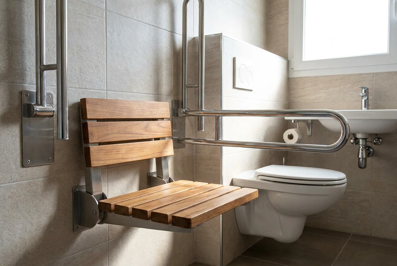 Salle de bain accessible à Lattes