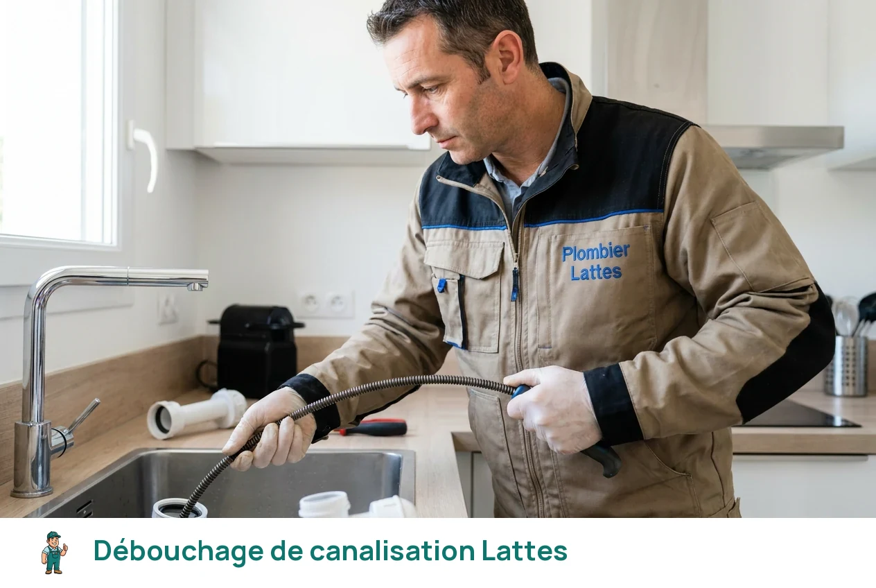 Débouchage de canalisation à Lattes