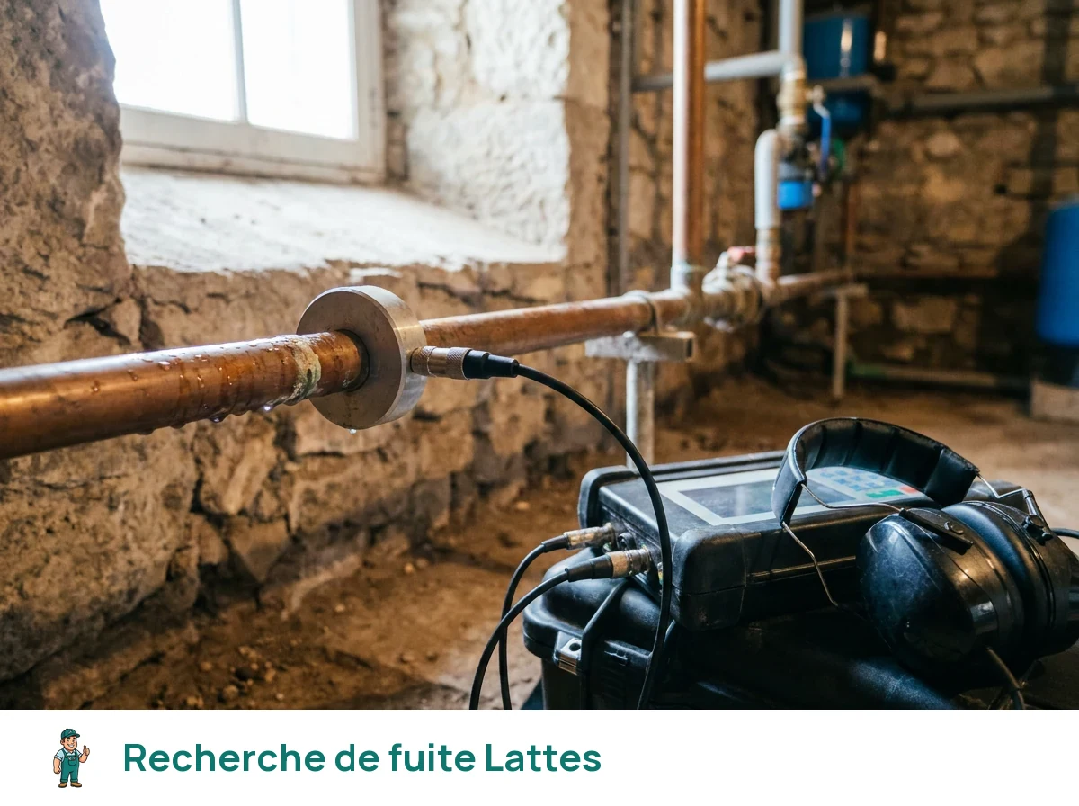 Recherche de fuite à Lattes