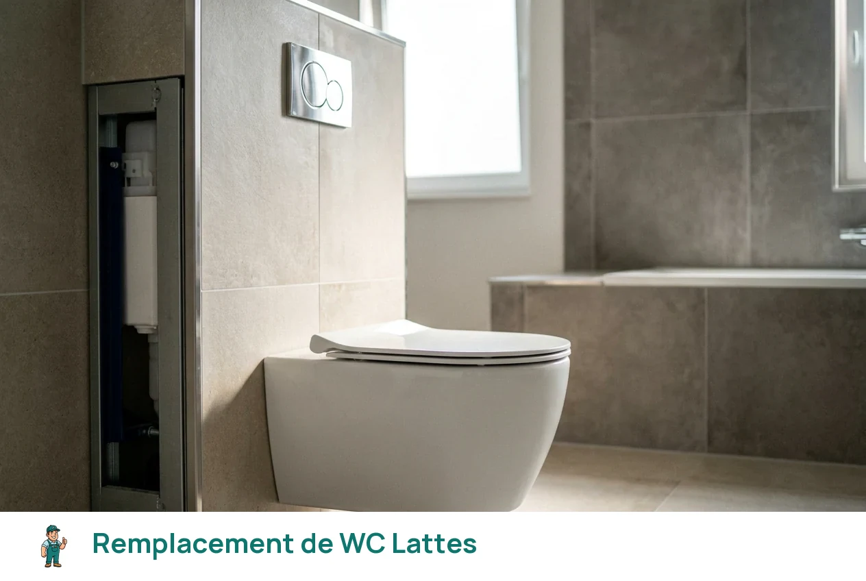Remplacement de WC à Lattes