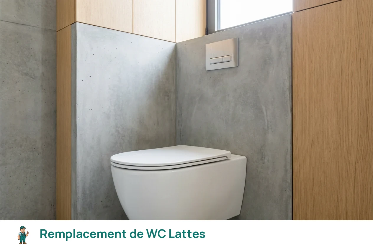 Remplacement de WC à Lattes